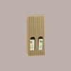 20 Pz Scatola Astuccio Porta 2 Bottiglie 250/500 ml Olio in Cartoncino Avana Liscio 110x55H305mm [0543eff5]