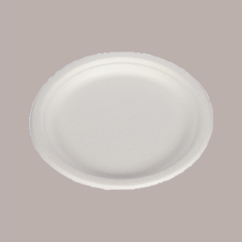50 Pezzi Piatto Bio Eco Piano Dm22 in Carta Polpa di Cellulosa [f621a406]
