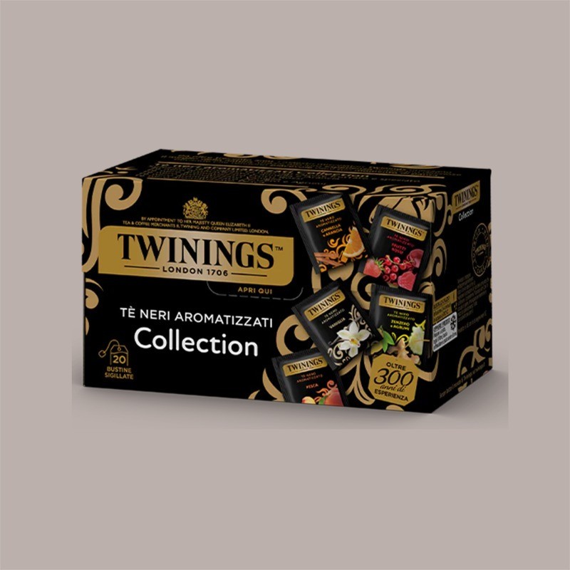 20 Pz Filtri Bustine Tè Nero Fruttato Black Tea Collection TWININGS [8345acb7]