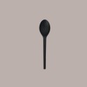 100 Pz Cucchiaino Nero per Dessert Gelato Yogurt in CPLA Bio Compostabile 13cm [e1b8b9b2]