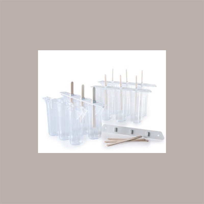 Stampo per Stecco Ghiacciolo Gelato HEART Riutilizzabile 4x6 pose [d3f33e4b]
