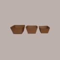 100 Pezzi Monoporzione Finger Food Carta Avana 120 cc 65x65H40 [577c10fe]