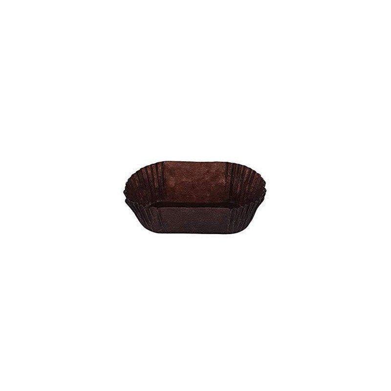 2000 Pz Pirottini in Carta Svedese Marrone Ovale Nr 2 per Pasticceria Fredda [741b5543]