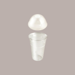 100 Pz Bicchiere Plastica PET Trasparente Monouso 400cc (0,3 L alla Tacca 1/2 Pinta) [5034dacc]