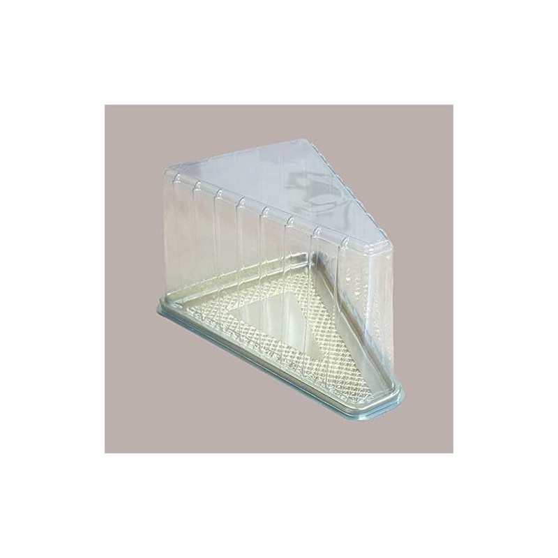 100 Pz Coperchio Medoro  Fetta Torta Asporto160x120H85 mm Alcas [69c78749]