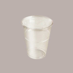 100 Pz Bicchiere Bibita BIO PLA CE Trasparente 250 cc (Tacca 0,20)