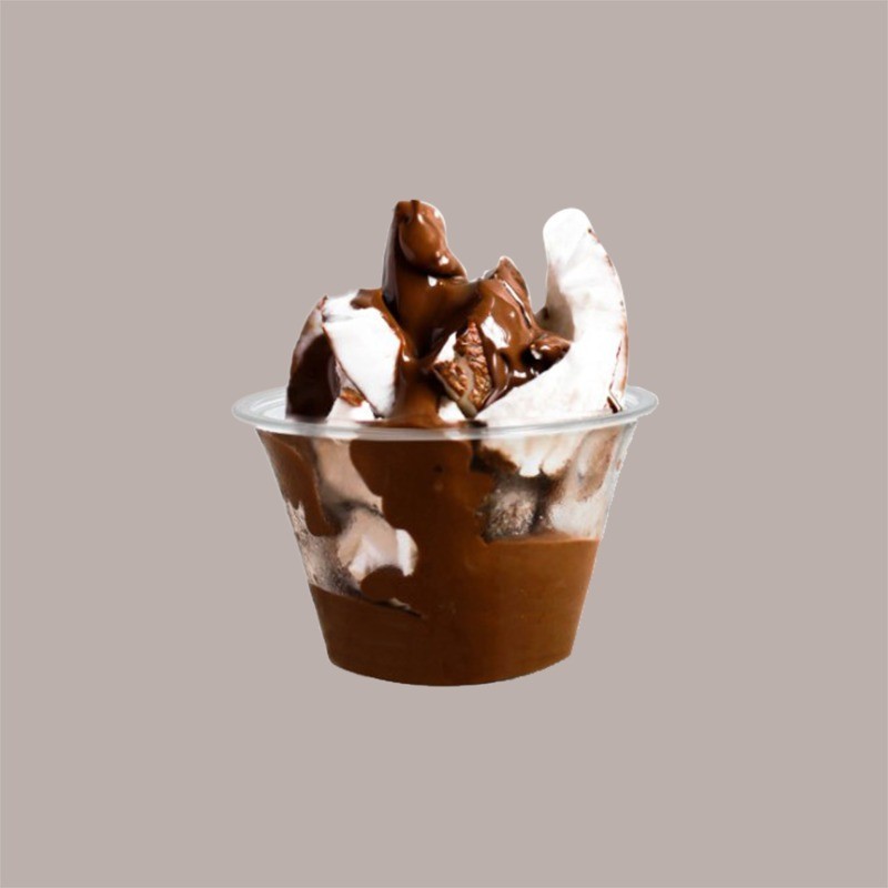 100 Pz Coppa Vasetto Trasparente per Yogurt e Gelato in Polietilene Pet 210cc [1bc7922e]