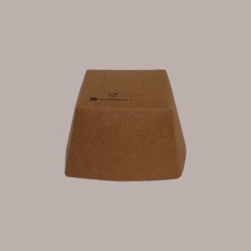 100 Pz Monoporzione Finger Food Carta Avana 240cc 80x80H50 [13c884fd]