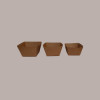 100 Pz Monoporzione Finger Food Carta Avana 240cc 80x80H50 [7df306f4]