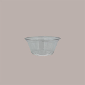 100 Pz Coppa Vasetto Trasparente per Yogurt e Gelato in Polietilene Pet 100cc [5393d5f0]