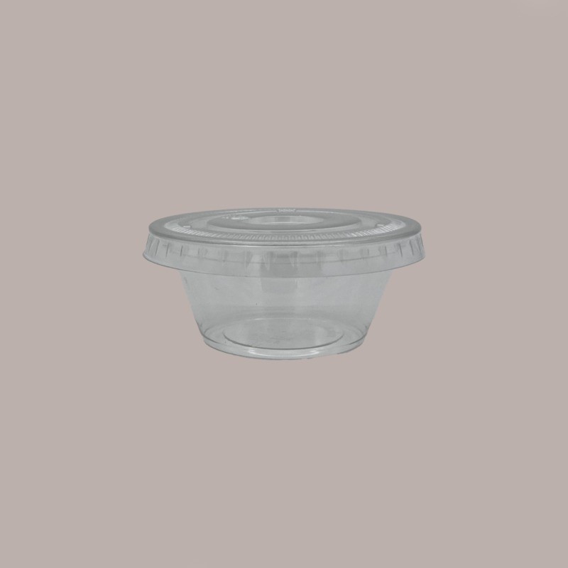 100 Pz Coppa Vasetto Trasparente per Yogurt e Gelato in Polietilene Pet 80cc [dcf83a29]