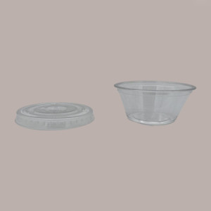 100 Pz Coppa Vasetto Trasparente per Yogurt e Gelato in Polietilene Pet 80cc [6be5fb2d]