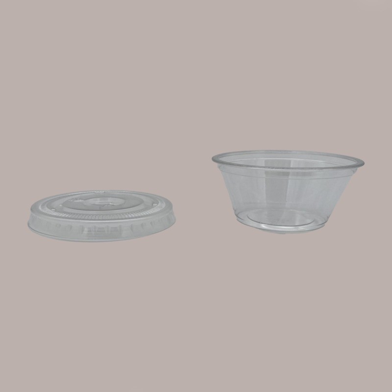 100 Pz Coppa Vasetto Trasparente per Yogurt e Gelato in Polietilene Pet 80cc [6be5fb2d]
