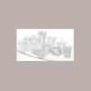 100 Pz Coperchio Cupola Senza Foro dm95  Bicchiere Pet 575 e 650 [7c081137]