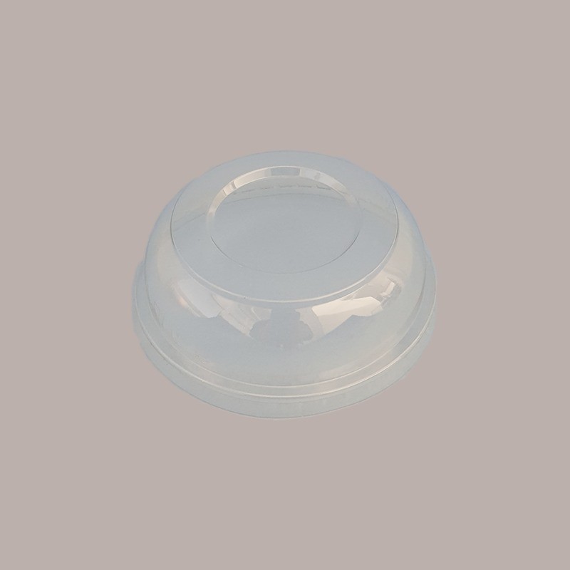 100 Pz Coperchio CUPOLA PET Trasparente dm85 Senza Foro per Bicchiere 350/400/500cc [c75e7587]
