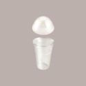 100 Pz Coperchio CUPOLA dm78 Con FORO 200cc 250cc 300 PET [1ca293b8]