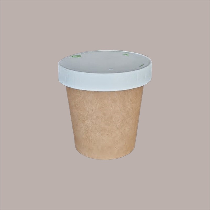 100 Pz Coperchio in Carta Chiuso Dm55 mm Bicchiere Caffè 3oz 80cc [093697e2]