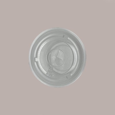 100 Pz Coperchio Piano Trasparente in Pet Con Foro Dm74 Adatto a Coppa Vasetto V80,V100, V120, [e4c24903]
