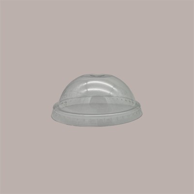 100 Pz Coperchio Cupola Trasparente in Pet Con Foro Dm74 Adatto a Coppa Vasetto V80,V100, V120 [6d372001]