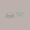 100 Pz Coperchio Cupola Trasparente in Pet Con Foro Dm74 Adatto a Coppa Vasetto V80,V100, V120 [030ca208]