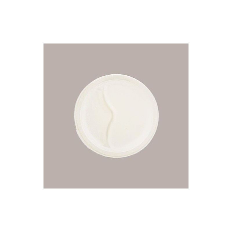 50 Pz Piatto Biscomparto Bio Eco dm22 in Carta Polpa Cellulosa [baac6c9b]
