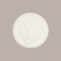 50 Pz Piatto Biscomparto Bio Eco dm22 in Carta Polpa Cellulosa [baac6c9b]
