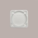 4 Pz Termoscatola Quadrata con Interno Tondo Polistirolo Torte Gelato Semifreddi Dm interno 20,5 cm [aadb6d68]