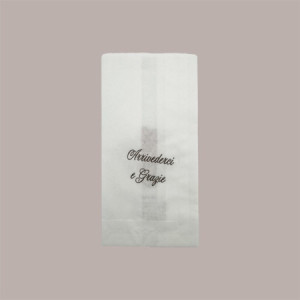 10 Kg Sacchetto Carta Bianco Antigrasso 12x24 cm grafica Pizza e Dolci