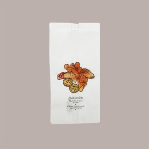10 Kg Sacchetto Carta Bianco Antigrasso 14x28 cm grafica Pizza e Dolci [80ccd144]
