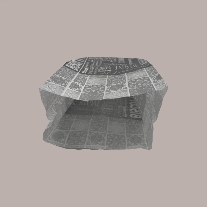 Sacchetti Carta Antigrasso Fantasia Maioliche e Pasticcini 14+10x30 cm 500 Pz [b6785020]