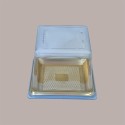 100 Pz Coperchio Mini Vassoio Quadrato Medorino 12x12H8 Alcas [fccd9dea]