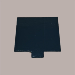 200 Vassoio Monoporzione Quadrato Cartoncino Oro Nero Usa e Getta 8x8 cm [d2246f18]