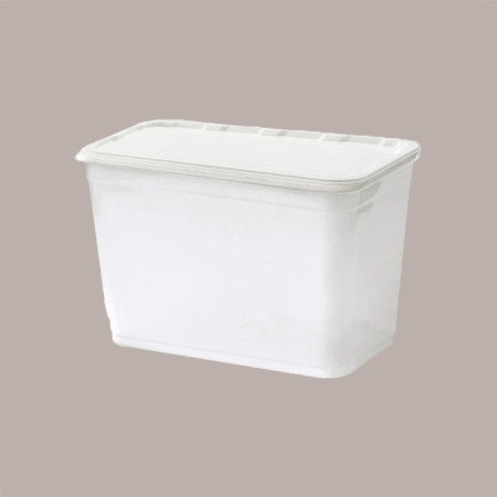 25 Pz Gelatiera in Ps con Coperchio Colore Bianco 4200 cc Alcas [85802438]