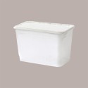 25 Pz Gelatiera in Ps con Coperchio Colore Bianco 4200 cc Alcas [85802438]