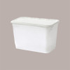 25 Pz Gelatiera in Ps con Coperchio Colore Bianco 4200 cc Alcas [85802438]