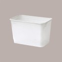 25 Pz Gelatiera in Ps con Coperchio Colore Bianco 4200 cc Alcas [ebbba631]