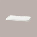 25 Pz Gelatiera in Ps con Coperchio Colore Bianco 4200 cc Alcas [eeebe12f]