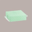 5 pz Scatola Trasparente Porta Uovo Cioccolato Pasqua Fondo Carta Verde 150x150H300mm [1916a8d9]