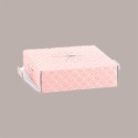 5 pz Scatola Trasparente Porta Uovo Cioccolato Pasqua Fondo Carta Rosa 180x180H150mm [0d7116d5]