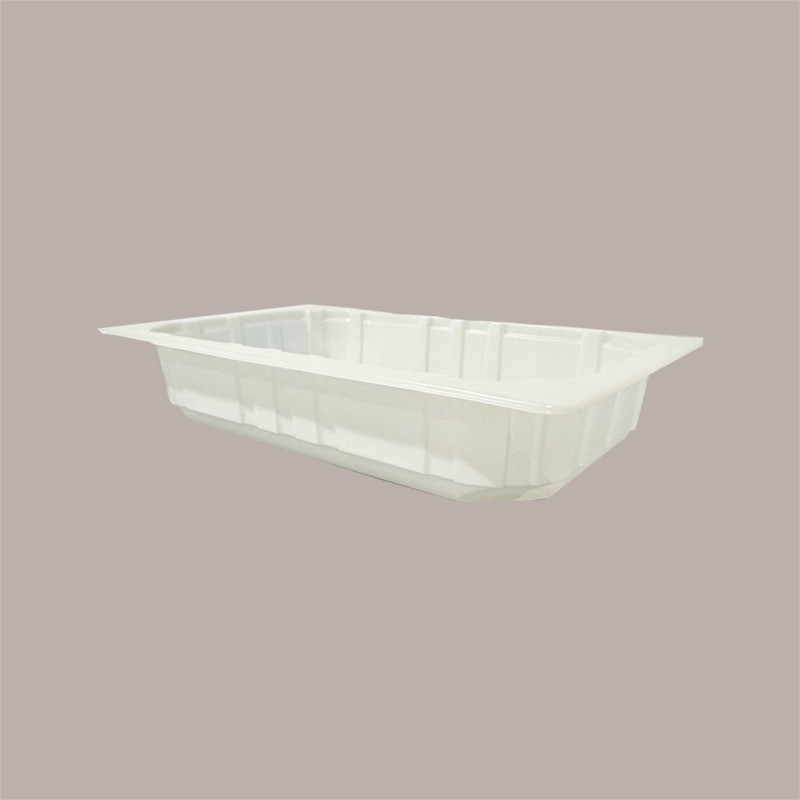 80 Pz Vaschette 1/4 Gastronorm in Polipropilene Termosaldanti Bianche 26x16H5 cm [a8b36ec7]