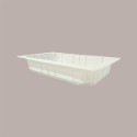80 Pz Vaschette 1/4 Gastronorm in Polipropilene Termosaldanti Bianche 26x16H5 cm [a8b36ec7]