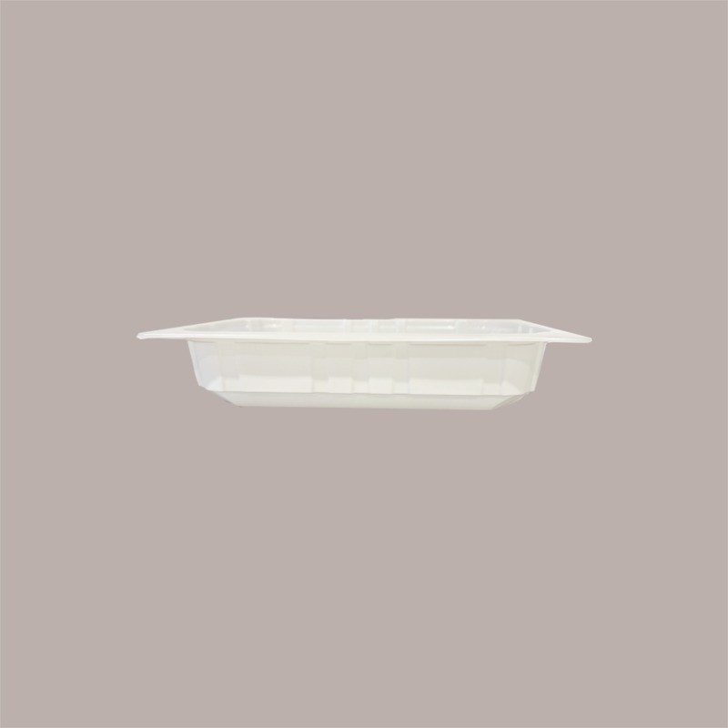 80 Pz Vaschette 1/4 Gastronorm in Polipropilene Termosaldanti Bianche 26x16H5 cm [ade329d9]
