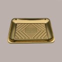 25 Pz Vassoio Porta Paste in Plastica Oro Kadò Nr 7 Alcas  378x283H24mm [37cff12c]
