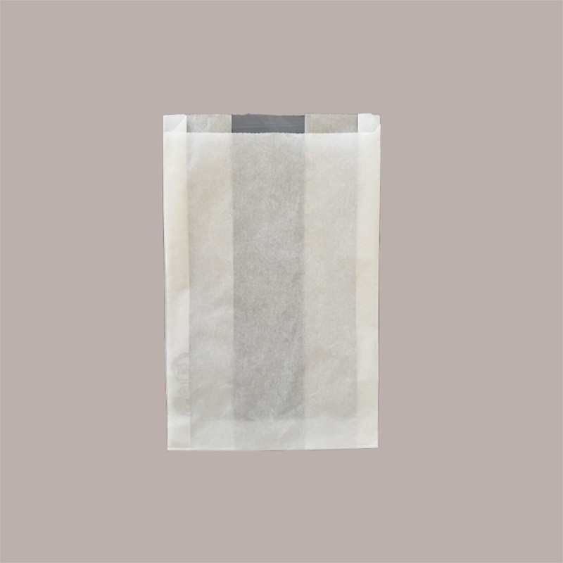 Sacchetti Carta Politenata Bianca per Focaccia con Finestra 22x34 cm 1000 Pz [9462ef47]