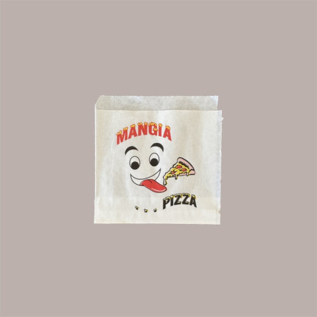 10 Kg (4000 Pz) Prendi Snack Piada Panino Carta Bianca con Grafica Pizza 15x15 cm [7df5b54f]