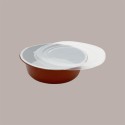 50 Pz Contenitore per Alimenti Smoothwall Terracotta in Alluminio 13,8x4,3 cm [d8ca2740]