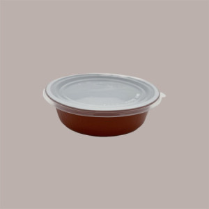 50 Pz Contenitore per Alimenti Smoothwall Terracotta in Alluminio 13,8x4,3 cm [dd9a605e]
