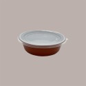 50 Pz Contenitore per Alimenti Smoothwall Terracotta in Alluminio 16,2x5,5 cm [c1280259]