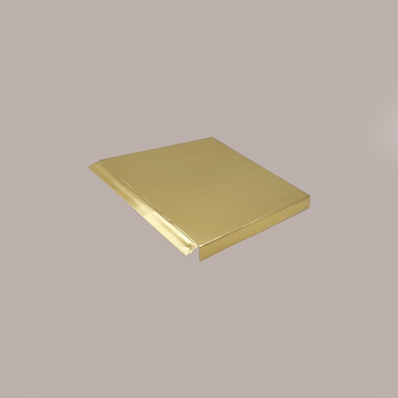 20 Pz Fondo Rialzato Oro per Scatola Trasparente Automontante 8x8 cm [3fc315f5]
