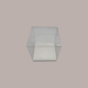 20 Pz Fondo Rialzato Pelle Bianco per Scatola Trasparente Automontante 12x12 cm [2dbd81fa]
